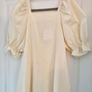 Nikki Chasin Ivory Moire Felix Dress NWT